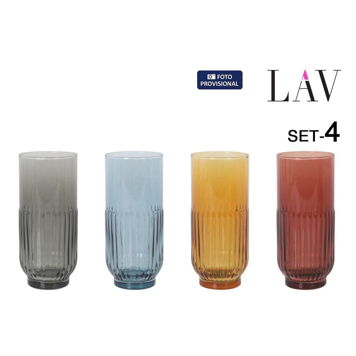 Set of glasses LAV TOKYO 4 Pieces (6 Units)-1