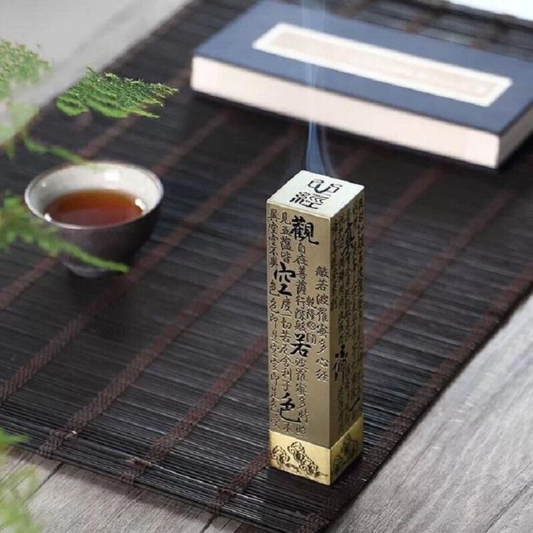 NNEDSZ Zen Tea Room Incense Burner - Antique Bronze - Bronze