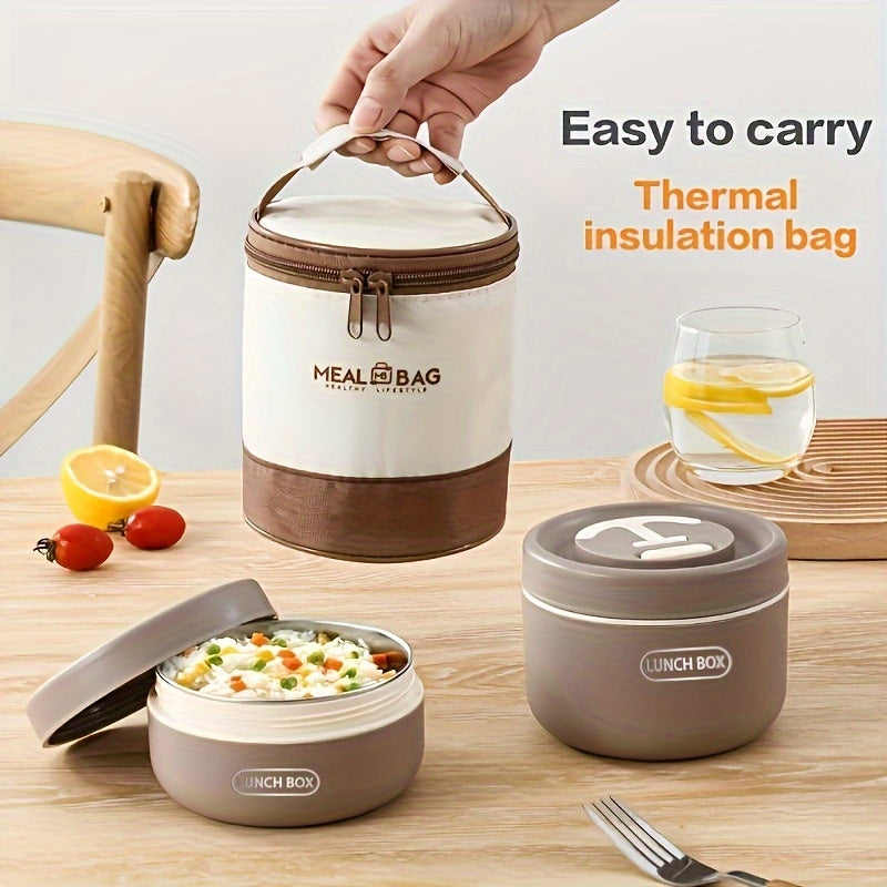 NNETM Thermal Lunch Box Stainless Steel Bento-2