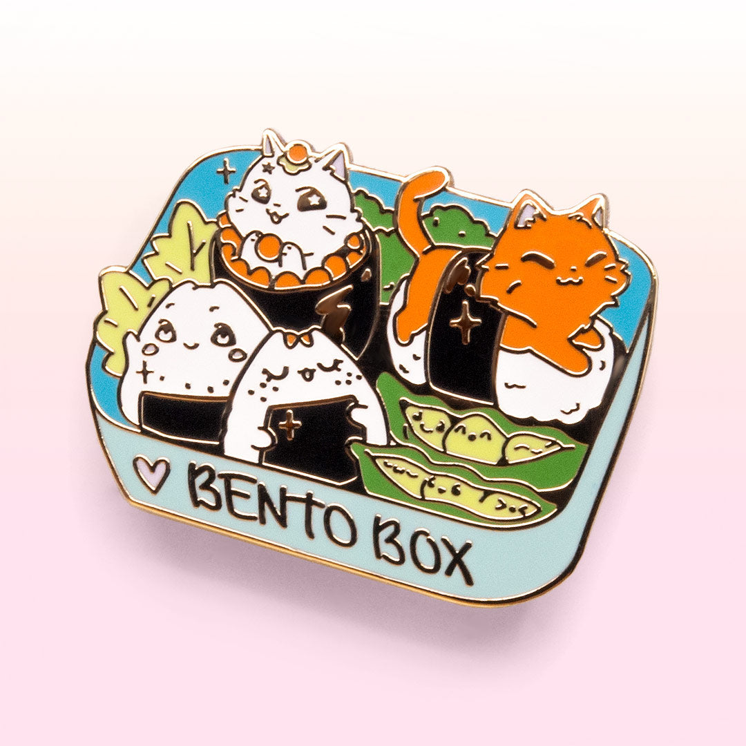 Bento Box Cats Enamel Pin-0