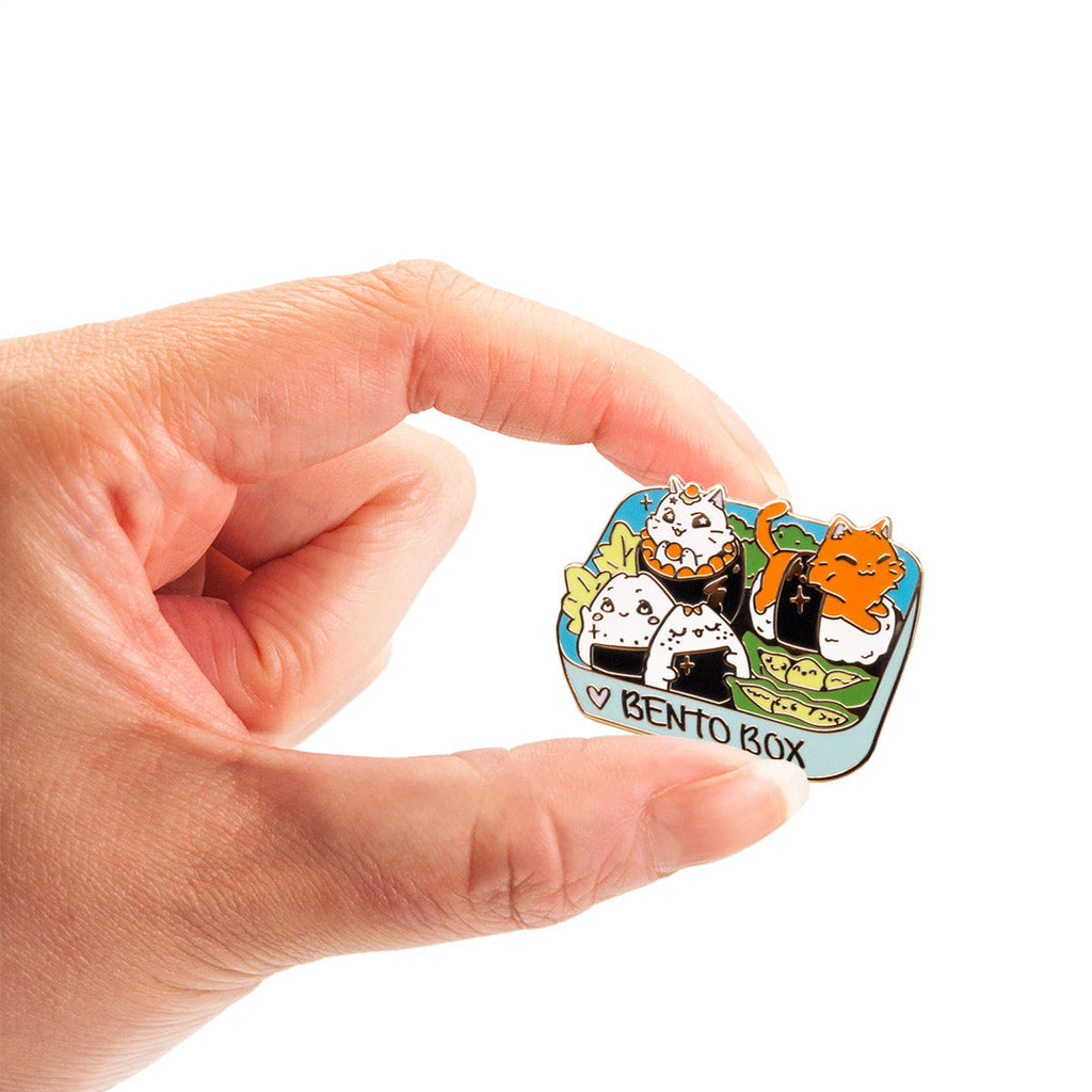 Bento Box Cats Enamel Pin-1
