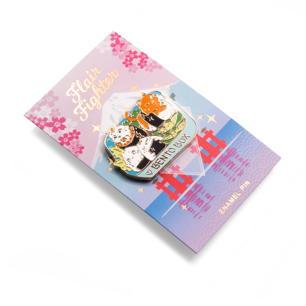 Bento Box Cats Enamel Pin-2