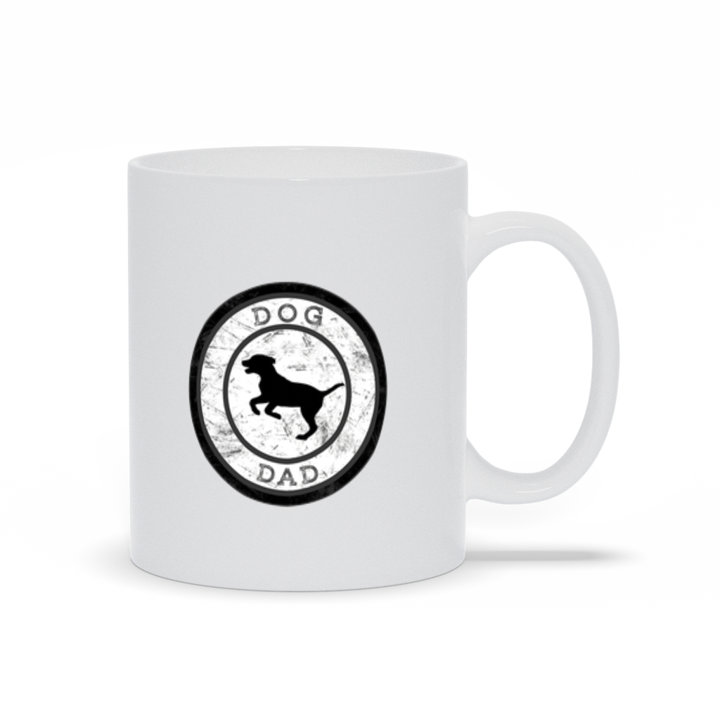 Dog Dad White Mug