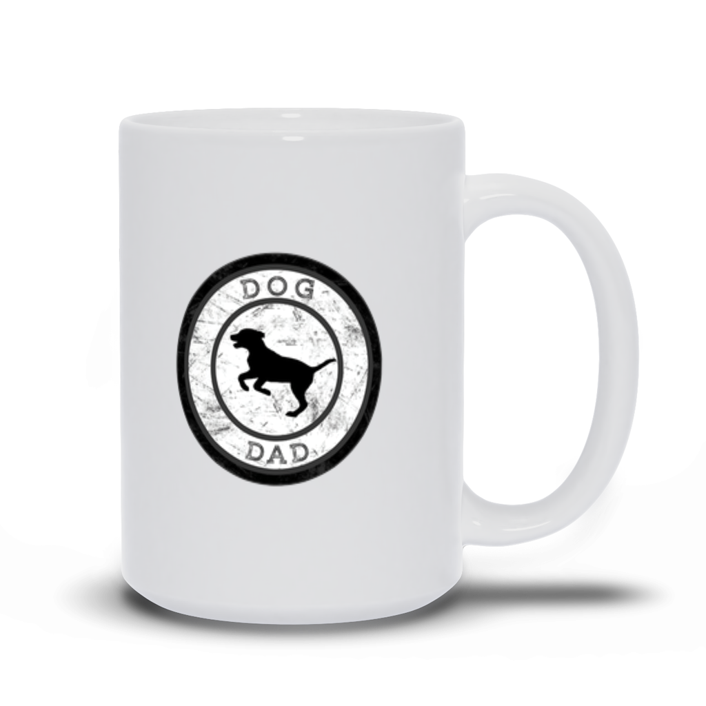 Dog Dad White Mug