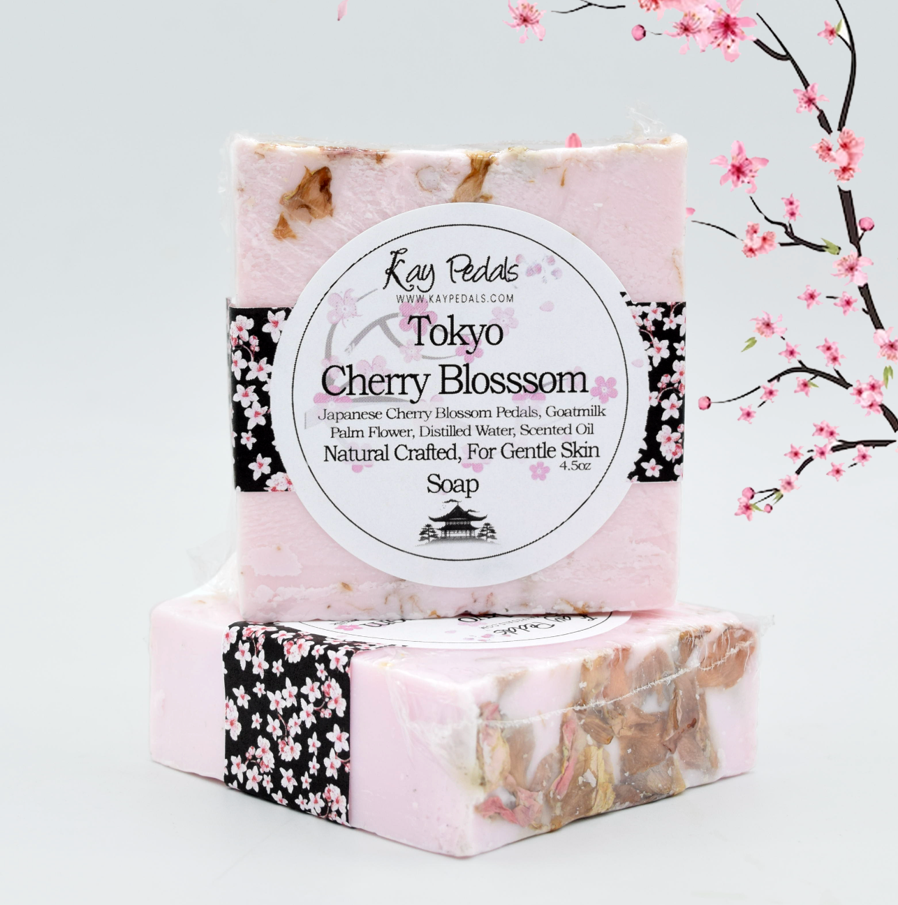 Tokyo Cherry Blossom Natural Crafted Bar Soap 4.5oz-0
